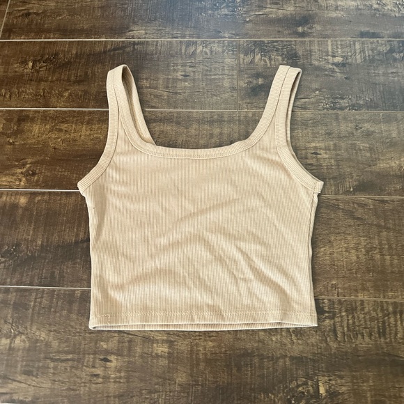 shein tanned cropped tank top - Picture 2 of 2